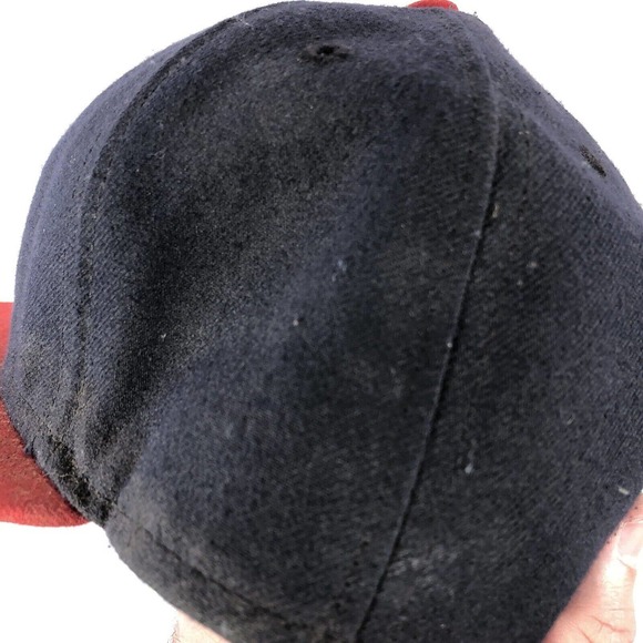 VTG Washington Nationals New Era On Field Fitted Hat Cap 7 3/8 USA Made Discolor - Picture 14 of 16